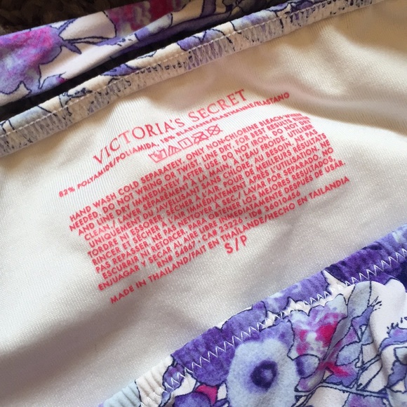 Blue and Pink Floral Victoria Secret Bikini Set - Picture 2 of 4